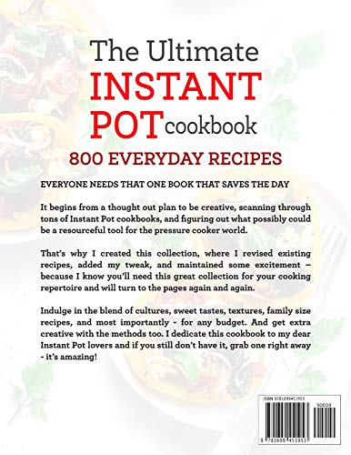 The Ultimate Instant Pot cookbook: Foolproof, Quick & Easy 800 Instant ...